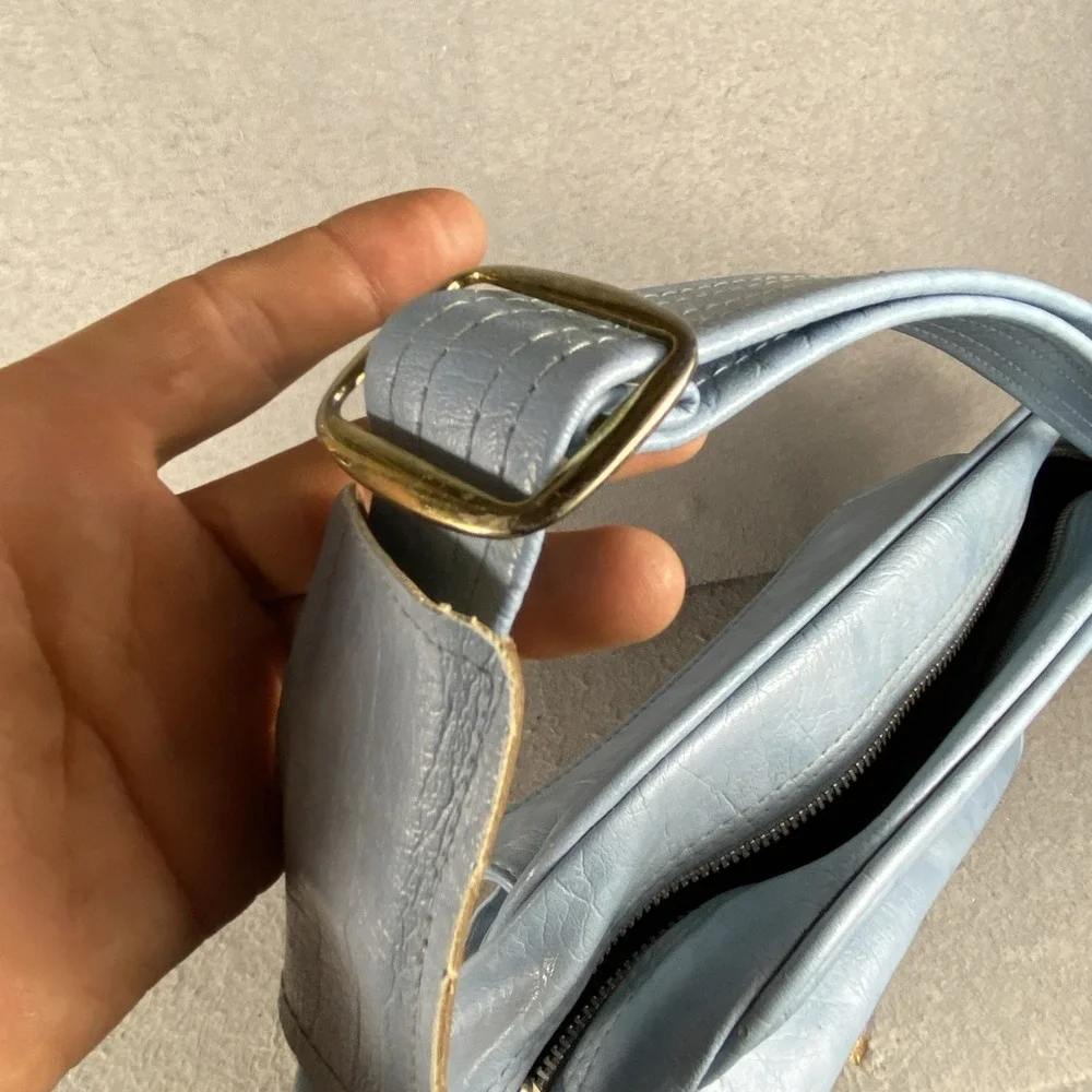 70s VTG Luggage Samsonite Cordoba Weekender Tote Shoulder Bag‎ Blue Carry On